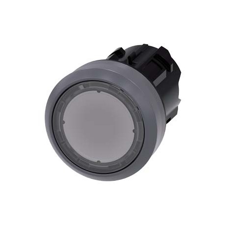 3SU1031-0AB70-0AA0 - 3SU1031-0AB70-0AA0 SIEMENS Illuminated pushbutton, 22 mm, round, plastic with metal front ring, clear, pushb..