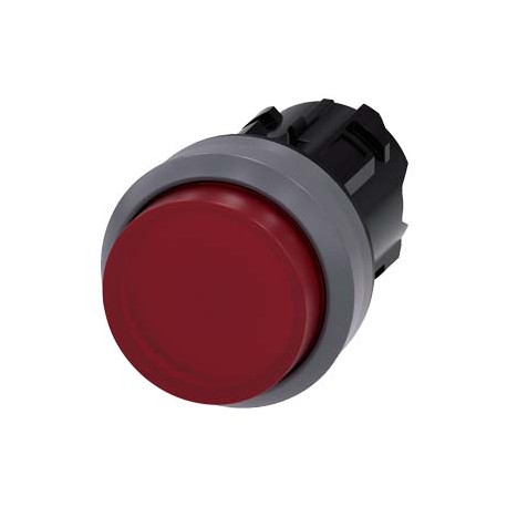 3SU1031-0BB20-0AA0 - 3SU1031-0BB20-0AA0 SIEMENS Illuminated pushbutton, 22 mm, round, plastic with metal front ring, red, pushbut..