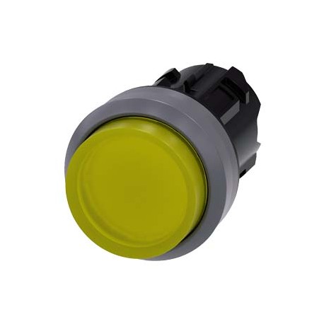3SU1031-0BB30-0AA0 - 3SU1031-0BB30-0AA0 SIEMENS Illuminated pushbutton, 22 mm, round, plastic with metal front ring, yellow, push..