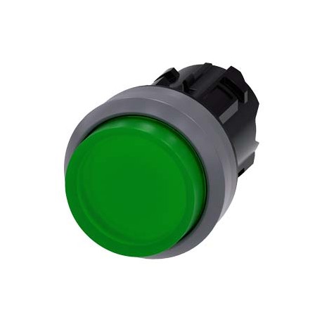 3SU1031-0BB40-0AA0 - 3SU1031-0BB40-0AA0 SIEMENS Illuminated pushbutton, 22 mm, round, plastic with metal front ring, green, pushb..