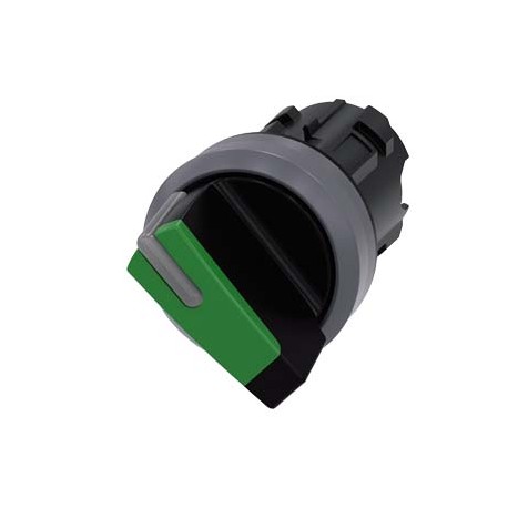 3SU1032-2BC40-0AA0 - 3SU1032-2BC40-0AA0 SIEMENS Selector switch, illuminable, 22 mm, round, plastic with metal front ring, green,..