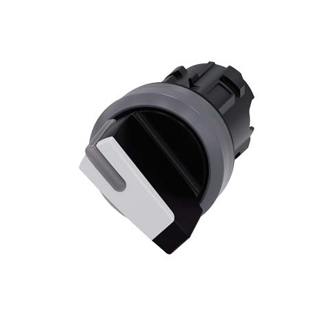 3SU1032-2BC60-0AA0 - 3SU1032-2BC60-0AA0 SIEMENS Selector switch, illuminable, 22 mm, round, plastic with metal front ring, white,..