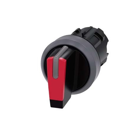 3SU1032-2BM20-0AA0 - 3SU1032-2BM20-0AA0 SIEMENS Selector switch, illuminable, 22 mm, round, plastic with metal front ring, red, s..