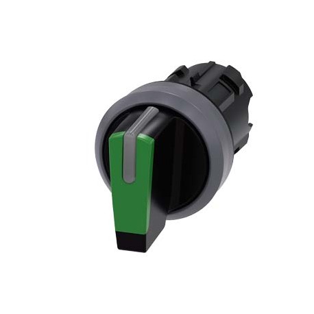 3SU1032-2BN40-0AA0 - 3SU1032-2BN40-0AA0 SIEMENS Selector switch, illuminable, 22 mm, round, plastic with metal front ring, green,..
