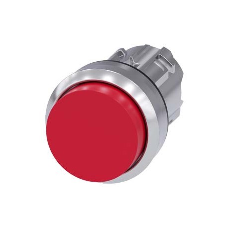 3SU1050-0BB20-0AA0 - 3SU1050-0BB20-0AA0 SIEMENS Pushbutton, 22 mm, round, metal, shiny, red, pushbutton, raised momentary contact..