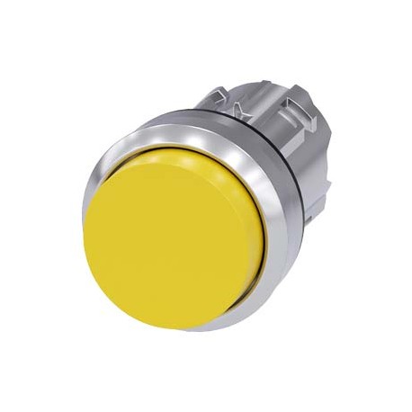 3SU1050-0BB30-0AA0 - 3SU1050-0BB30-0AA0 SIEMENS Pushbutton, 22 mm, round, metal, shiny, yellow, pushbutton, raised momentary cont..