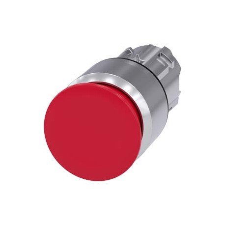 3SU1050-1AA20-0AA0 - 3SU1050-1AA20-0AA0 SIEMENS Mushroom pushbutton, 22 mm, round, metal, shiny, red, 30 mm, latching, Pull-to-un..