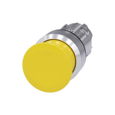 3SU1050-1AD30-0AA0 - 3SU1050-1AD30-0AA0 SIEMENS Mushroom pushbutton, 22 mm, round, metal, shiny, yellow, 30 mm, momentary contact..