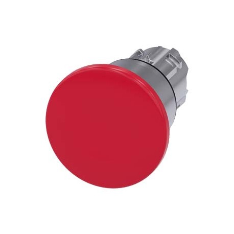 3SU1050-1BA20-0AA0 - 3SU1050-1BA20-0AA0 SIEMENS Mushroom pushbutton, 22 mm, round, metal, shiny, red, 40 mm, latching, Pull-to-un..