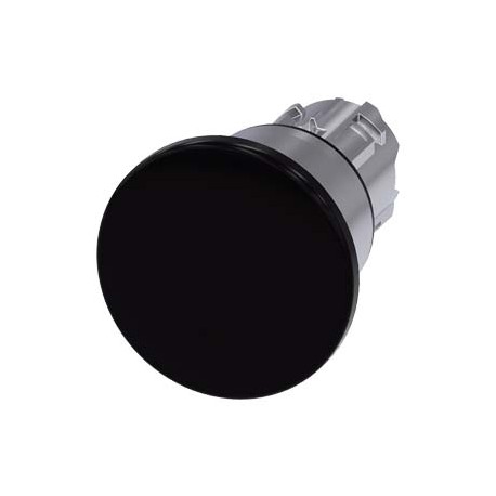 3SU1050-1BA10-0AA0 - 3SU1050-1BA10-0AA0 SIEMENS Mushroom pushbutton, 22 mm, round, metal, shiny, black, 40 mm, latching, Pull-to-..