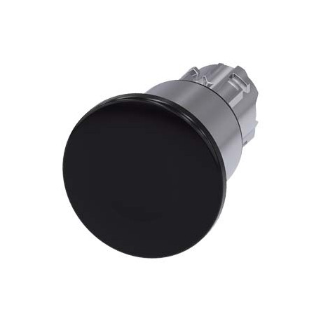 3SU1050-1EA10-0AA0 - 3SU1050-1EA10-0AA0 SIEMENS Mushroom pushbutton, 22 mm, round, metal, shiny, black, 40 mm, 3 switch positions..