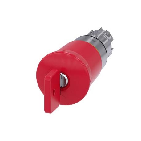 3SU1050-1HQ20-0AA0 - 3SU1050-1HQ20-0AA0 SIEMENS EMERGENCY STOP mushroom pushbutton, 22 mm, round, metal, shiny, red, 40 mm, with ..