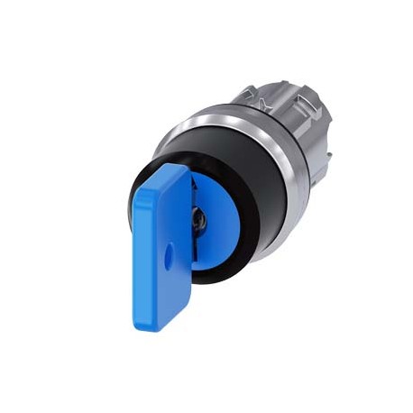 3SU1050-4GL01-0AA0 - 3SU1050-4GL01-0AA0 SIEMENS Key-operated switch O.M.R, 22 mm, round, metal, shiny, lock number 73038, blue, w..