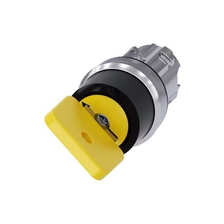 3SU1050-4JC01-0AA0 - 3SU1050-4JC01-0AA0 SIEMENS Key-operated switch O.M.R, 22 mm, round, metal, shiny, lock number 73033, yellow,..