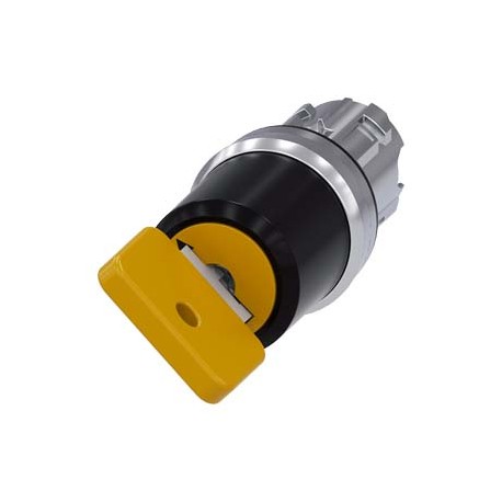 3SU1050-4JF21-0AA0 - 3SU1050-4JF21-0AA0 SIEMENS Key-operated switch O.M.R, 22 mm, round, metal, shiny, lock number 73033, yellow,..