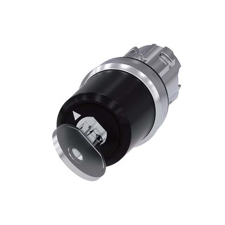 3SU1050-5PF21-0AA0 - 3SU1050-5PF21-0AA0 SIEMENS Key-operated switch BKS, 22 mm, round, metal, shiny, lock number S1, with 2 keys,..