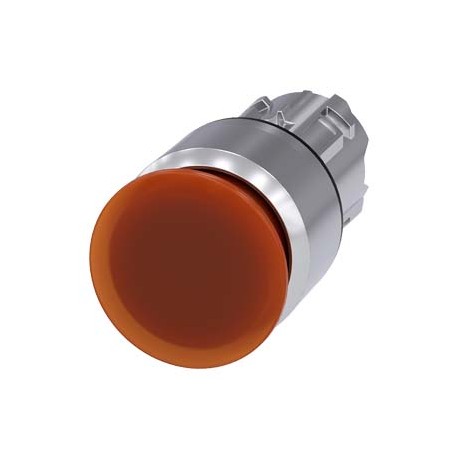 3SU1051-1AA00-0AA0 - 3SU1051-1AA00-0AA0 SIEMENS Illuminated mushroom pushbutton, 22 mm, round, metal, shiny, amber, 30 mm, latchi..
