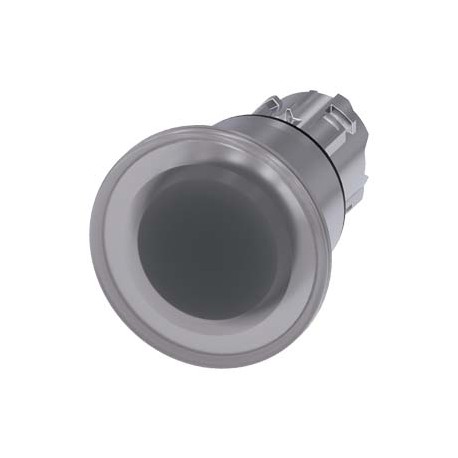 3SU1051-1BA70-0AA0 - 3SU1051-1BA70-0AA0 SIEMENS Illuminated mushroom pushbutton, 22 mm, round, metal, shiny, clear, 40 mm, latchi..