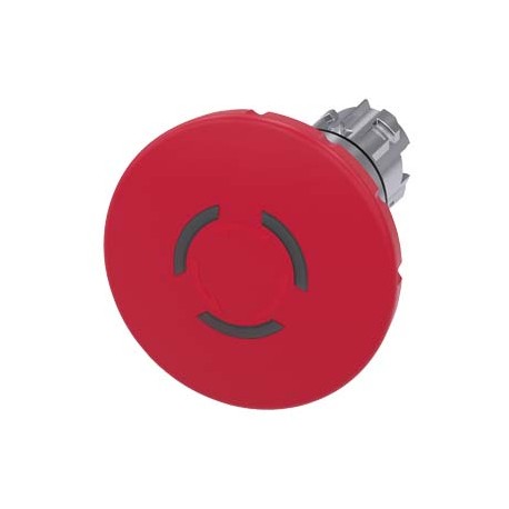 3SU1051-1JB20-0AA0 - 3SU1051-1JB20-0AA0 SIEMENS EMERGENCY STOP mushroom pushbutton, illuminable, 22 mm, round, metal, shiny, red,..