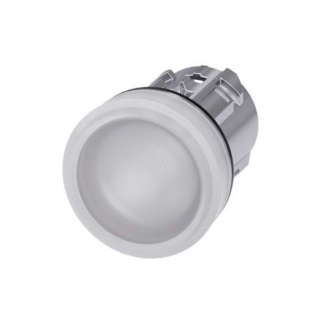 3SU1051-6AA60-0AA0 - 3SU1051-6AA60-0AA0 SIEMENS Indicator lights, 22 mm, round, metal, shiny, white, lens, smooth