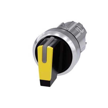 3SU1052-2BL30-0AA0 - 3SU1052-2BL30-0AA0 SIEMENS Selector switch, illuminable, 22 mm, round, metal, shiny, yellow, selector switch..