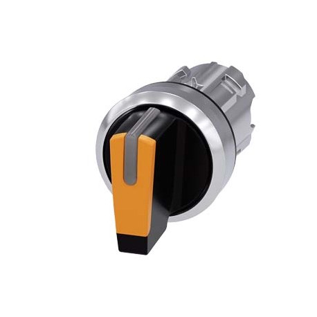 3SU1052-2BM00-0AA0 - 3SU1052-2BM00-0AA0 SIEMENS Selector switch, illuminable, 22 mm, round, metal, shiny, amber, selector switch,..