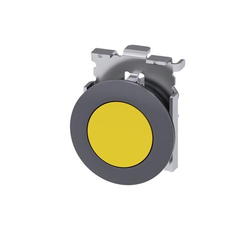 3SU1060-0JA30-0AA0 - 3SU1060-0JA30-0AA0 SIEMENS Pushbutton, 30 mm, round, metal, matte, yellow, front ring for flush installation..