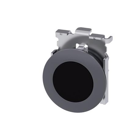 3SU1060-0JB10-0AA0 - 3SU1060-0JB10-0AA0 SIEMENS Pushbutton, 30 mm, round, metal, matte, black, front ring for flush installation,..