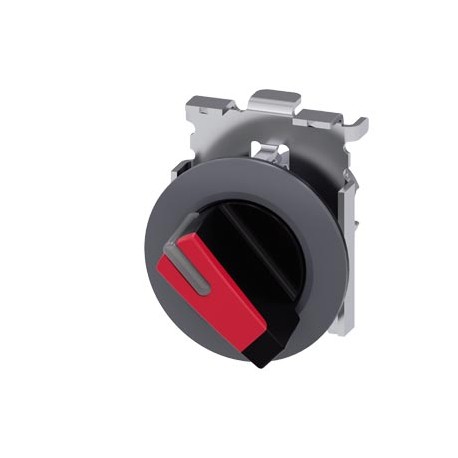 3SU1062-2DF20-0AA0 - 3SU1062-2DF20-0AA0 SIEMENS Selector switch, illuminable, 30 mm, round, metal, matte, red, selector switch, s..
