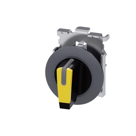 3SU1062-2DL30-0AA0 - 3SU1062-2DL30-0AA0 SIEMENS Selector switch, illuminable, 30 mm, round, metal, matte, yellow, selector switch..