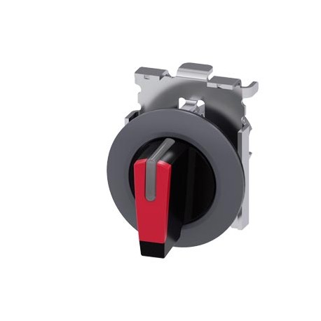 3SU1062-2DM20-0AA0 - 3SU1062-2DM20-0AA0 SIEMENS Selector switch, illuminable, 30 mm, round, metal, matte, red, selector switch, s..