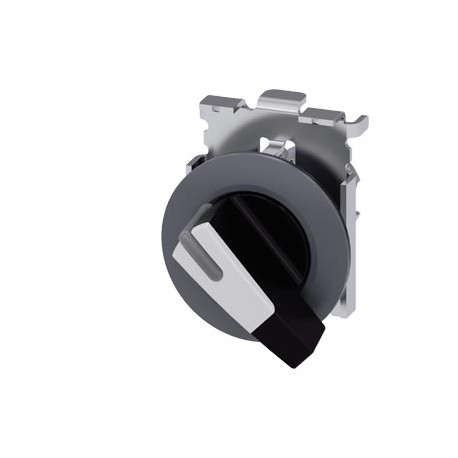 3SU1062-2EF60-0AA0 - 3SU1062-2EF60-0AA0 SIEMENS Selector switch, illuminable, 30 mm, round, metal, matte, white, selector switch,..