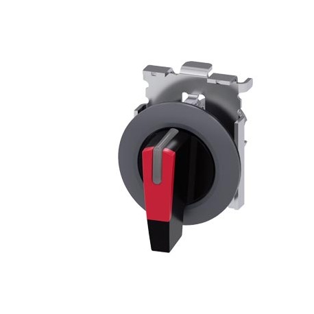 3SU1062-2EM20-0AA0 - 3SU1062-2EM20-0AA0 SIEMENS Selector switch, illuminable, 30 mm, round, metal, matte, red, selector switch, l..
