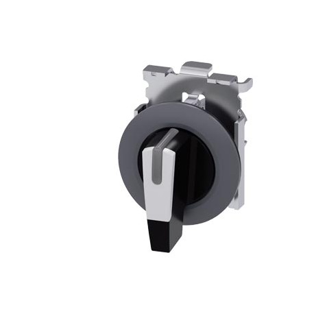 3SU1062-2EL60-0AA0 - 3SU1062-2EL60-0AA0 SIEMENS Selector switch, illuminable, 30 mm, round, metal, matte, white, selector switch,..