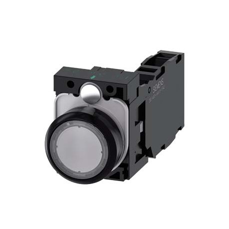 3SU1100-0AB70-1FA0 - 3SU1100-0AB70-1FA0 SIEMENS Pushbutton, 22 mm, round, plastic, clear, pushbutton, flat, momentary contact typ..