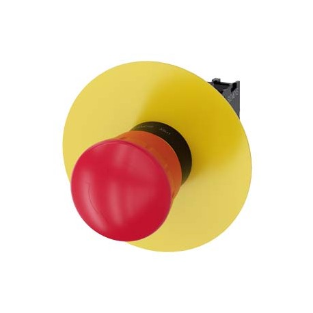 3SU1100-1HB20-1CF0 - 3SU1100-1HB20-1CF0 SIEMENS EMERGENCY STOP mushroom pushbutton, 22 mm, round, plastic, red, 40 mm, positive l..