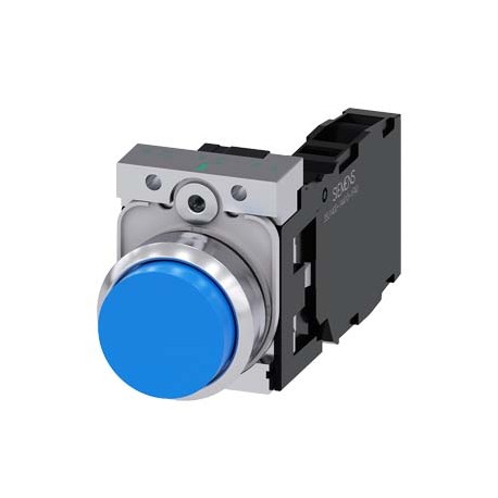 3SU1150-0BB50-1FA0 - 3SU1150-0BB50-1FA0 SIEMENS Pushbutton, 22 mm, round, metal, shiny, blue, pushbutton, raised, momentary conta..