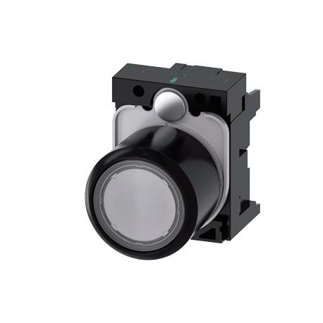 3SU1201-0EB70-0AA0 - 3SU1201-0EB70-0AA0 SIEMENS Pushbutton, compact, with extended stroke (12 mm), 22 mm, round, plastic, clear, ..