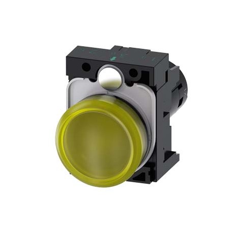3SU1201-6AB30-1AA0 - 3SU1201-6AB30-1AA0 SIEMENS Indicator lights, compact, 22 mm, round, plastic, yellow, lens, smooth, with hold..