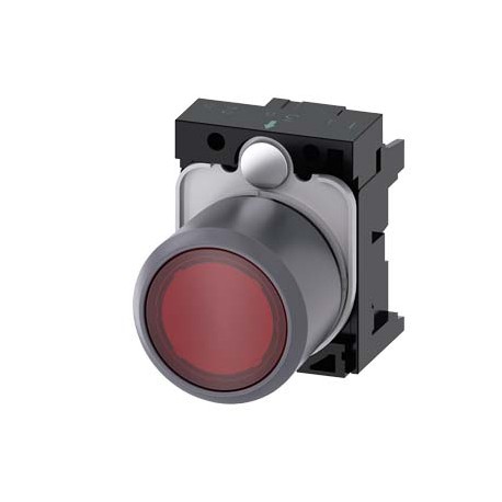 3SU1231-0EB20-0AA0 - 3SU1231-0EB20-0AA0 SIEMENS Pushbutton, compact, with extended stroke (12 mm), 22 mm, round, plastic with met..