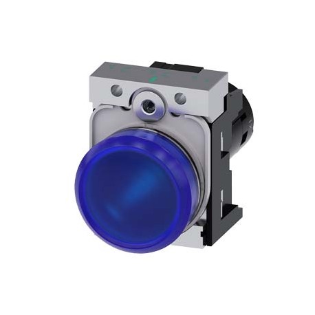 3SU1251-6AF50-1AA0 - 3SU1251-6AF50-1AA0 SIEMENS Indicator lights, compact, 22 mm, round, metal, blue, lens, smooth, with holder, ..