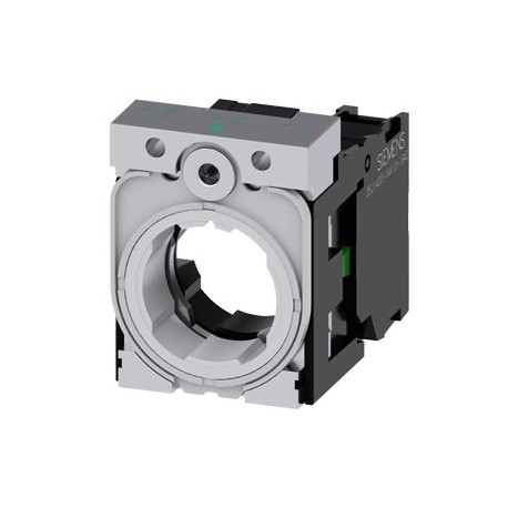 3SU1550-1AA10-1BA0 - 3SU1550-1AA10-1BA0 SIEMENS Holder for 3 modules, metal, 1 NO, screw terminal