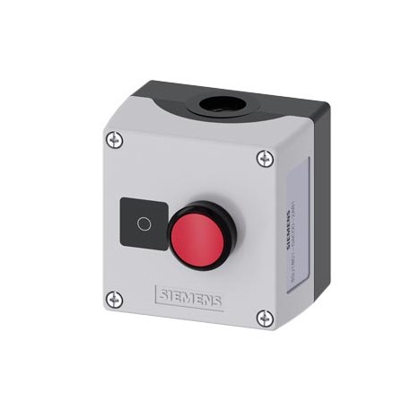 3SU1801-0AC00-2AB1 - 3SU1801-0AC00-2AB1 SIEMENS Enclosure for command devices, 22 mm, round, Enclosure material plastic, enclosur..