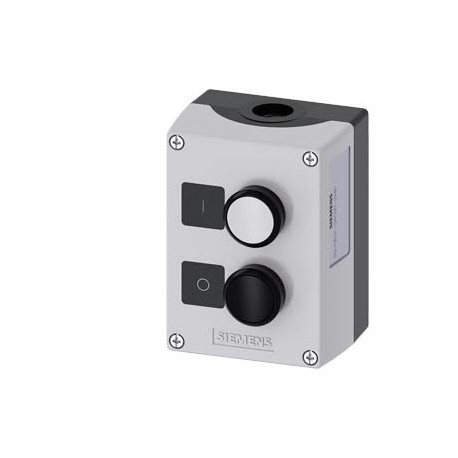 3SU1802-0AC00-2AB1 - 3SU1802-0AC00-2AB1 SIEMENS Enclosure for command devices, 22 mm, round, Enclosure material plastic, enclosur..