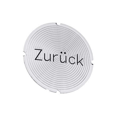 3SU1900-0AB71-0AG0 - 3SU1900-0AB71-0AG0 SIEMENS Inscription plate for illuminated pushbutton, round, milky with black font, with ..