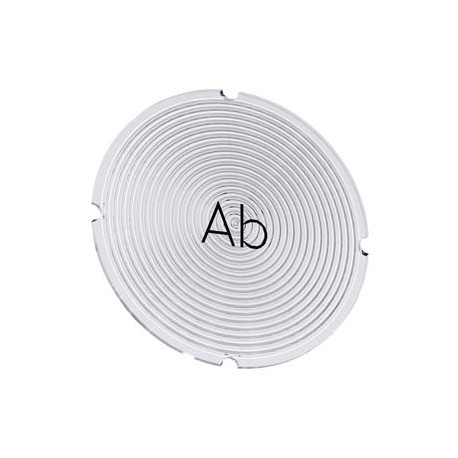 3SU1900-0AB71-0AE0 - 3SU1900-0AB71-0AE0 SIEMENS Inscription plate for illuminated pushbutton, round, milky with black font, with ..