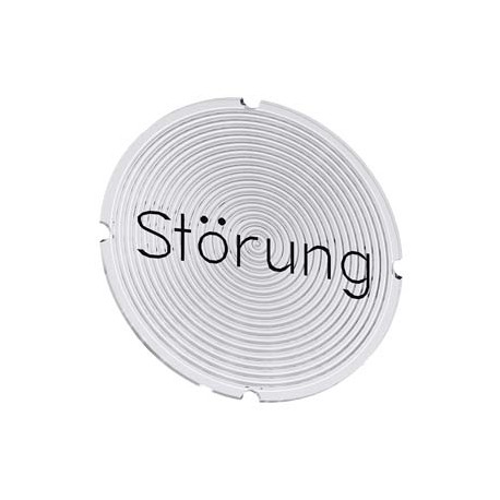 3SU1900-0AB71-0AQ0 - 3SU1900-0AB71-0AQ0 SIEMENS Inscription plate for illuminated pushbutton, round, milky with black font, with ..