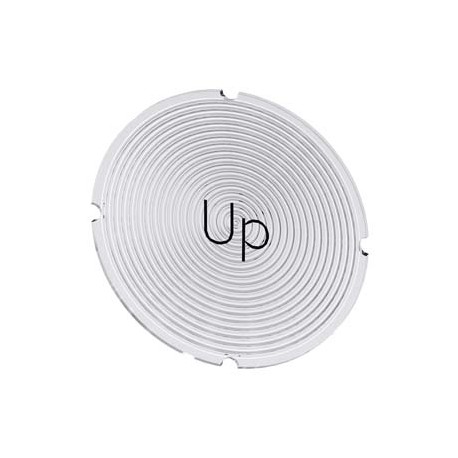 3SU1900-0AB71-0DL0 - 3SU1900-0AB71-0DL0 SIEMENS Inscription plate for illuminated pushbutton, round, milky with black font, with ..