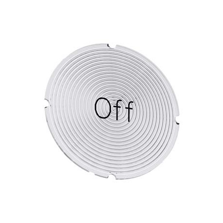 3SU1900-0AB71-0DK0 - 3SU1900-0AB71-0DK0 SIEMENS Inscription plate for illuminated pushbutton, round, milky with black font, with ..