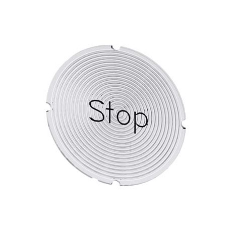 3SU1900-0AB71-0DS0 - 3SU1900-0AB71-0DS0 SIEMENS Inscription plate for illuminated pushbutton, round, milky with black font, with ..